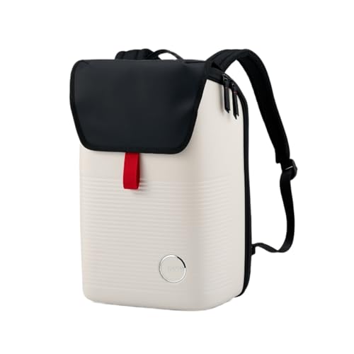 Image of American Tourister Shelvo Hard Shell Laptop Backpack | Polycarbonate PC Shell | 17a€ Laptop Compartment | Smart Sleeve | Magnetic Closure | Hidden Drop Pocket | Water Resistant| 1 Year Warranty