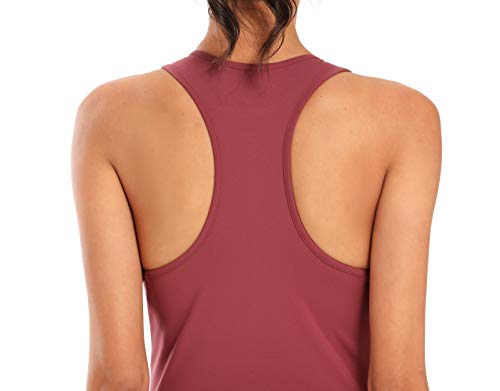 Evobak Workout Tops for Women - Yoga Shirts Racerback Crop Tops Athletic Exercise Gym Running Training Tanks Active Wear