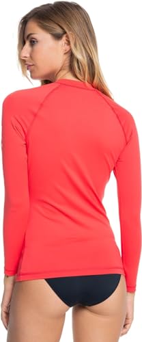 Image of Roxy Women's Long Sleeve Compression Fit Rashguard UPF 50+ Quick Dry Recycled Swim Shirt