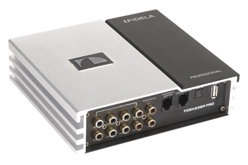 Image of Nakamichi FIDELA FDSK230A Pro 8 Channel DSP Car Audio Amplifier, 4 Input 8 Output, 70W x 4, 31 Band EQ, USB Playback, Android App Control