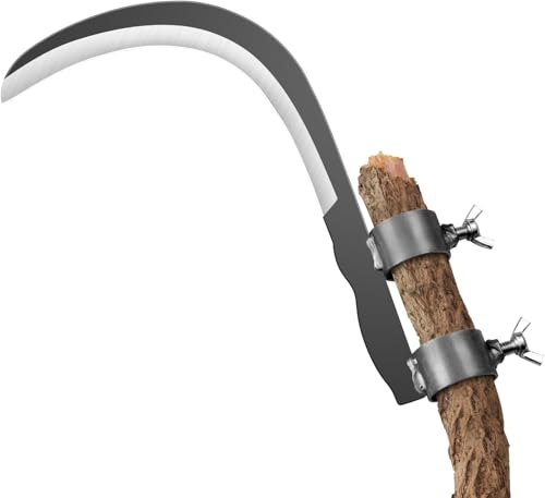 Image of Veloxi Pruning Saw with Curved Blade | Heavy Duty Sickle Cutter Head for Tree Branch, Wood, Grass & Weed Cutting - Manual Garden Tool Attachment