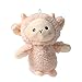 FINIVE Pendentif sac petit squint mouton peluche pendentif doux pour la peau artisanat délicat rose