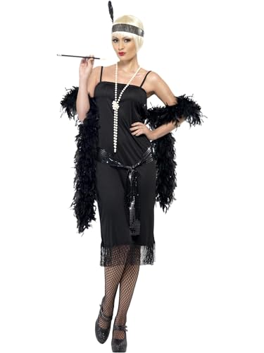 Smiffys Flapper Costume, Black Halloween und Karneval