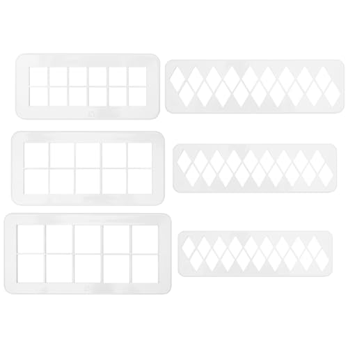 KQDRAVINE 6 Stück Ausstechformen Geometrische Formen, Stanzer Quadrat und DiamantföRmig Fondant Ausstecher, 3 Größen Keksausstecher, Plätzchen Ausstecher für Fondant Kekse Torten Dekorieren KQDRAVINE 6 Stück Ausstechformen Geometrische Formen, Stanzer Quadrat und DiamantföRmig Fondant Ausstecher, 3 Größen Keksausstecher, Plätzchen Ausstecher für Fondant Kekse Torten Dekorieren