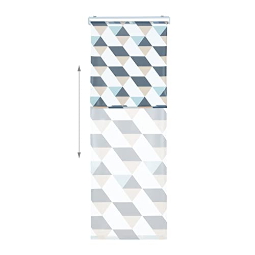 Store de baignoire rideau de douche enrouleur 80x240 cm