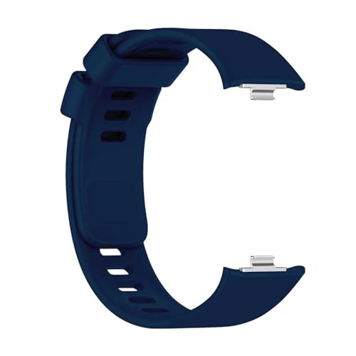 OcioDual Correa Reloj Inteligente Compatible con Xiaomi Smart Band 8 Pro, Redmi Watch 4, Pulsera Inteligente de Silicona, Resistente al Sudor, Enganche Metálico, Azul Oscuro, Correas Reloj
