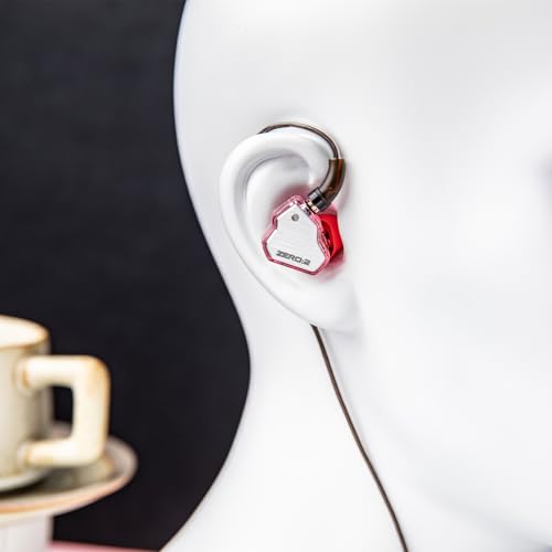 Image of Linsoul 7Hz x Crinacle Zero:2 in Ear Monitor, Updated 10mm Dynamic Driver IEM, Wired Earbuds Earphones, Gaming Earbuds, with OFC IEM Cable for Musician (Pink, Typec MIC)