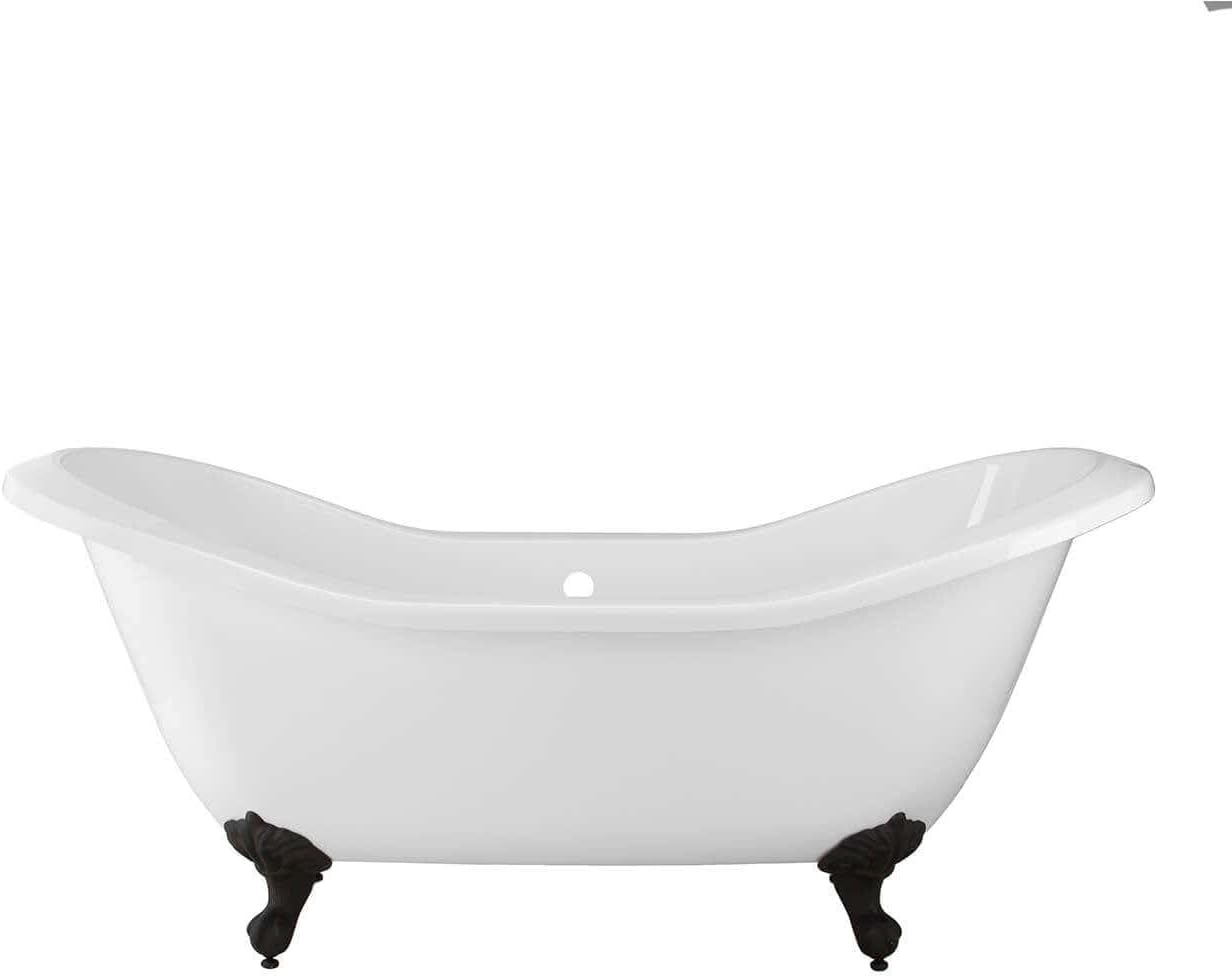 Vintage Tub & Bath Serenity 72 Inch Acrylic Double Slipper