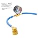 Cabilock Charging Hose with Gauge for Automotive Use Thread for American and European Vehicles Durable Design for