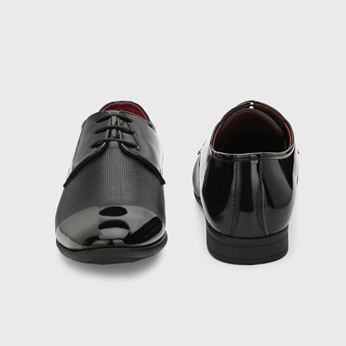 Image of Centrino Men's Formal Shoes |Premium Craftsmanship & Durable Build |Stylish & Elegant Design | Lace-Up Design with Cushioned Insole for Comfort |Craftsmanship for All-Day Elegance (9745)