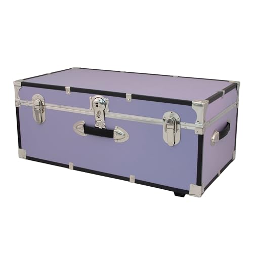 Seward Explorer Trunk with Wheels & Lock, Lilac, 30-Inch