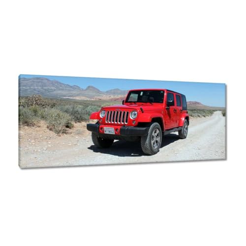 Peinture imprimée sur toile voiture tout-terrain 100x40cm pour salon