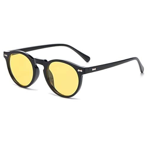 Image of Vintage Polarized Sunglasses for Men Women Round Retro Classic Fashion Eyewear UV400 Protection Sun Glasses