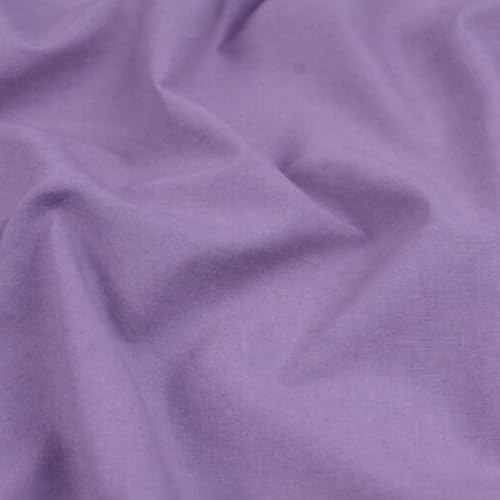 Image of Soimoi Lavender Solid 60 * 60's Cotton Cambric Fabric by 3 Yards, 56 Inch Wide Light Weight Material Suitable for Kurtis, Blouses, Kids Clothing, Tunics, Dresses and Summer Apparel