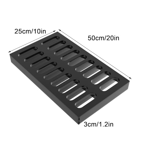 Grille d'égout extérieure durable en acier haute performance
