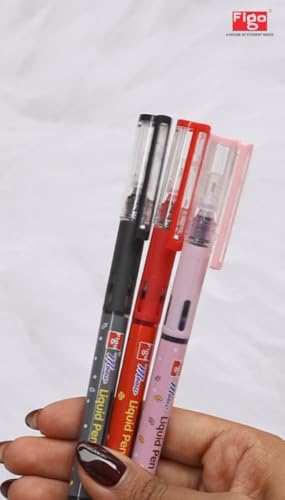 Image of Figo Moow Liquid Roller Pen (Pack of 10) (Black)
