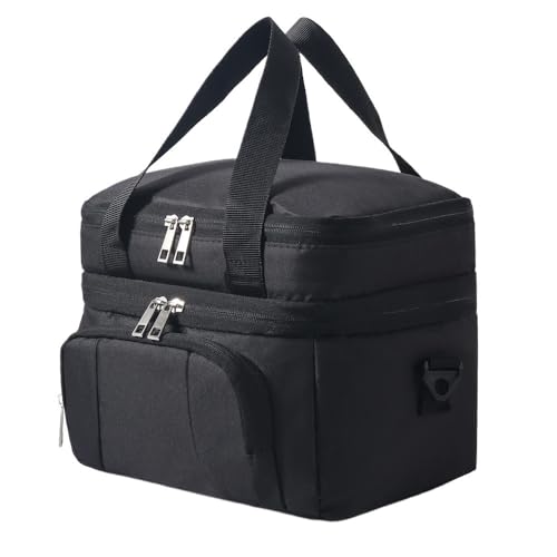 Bolsa de picnic for exteriores, bolsa de almacenamiento for acampar al aire libre, bolsa de vajilla de viaje de gran capacidad, utensilios de cocina for picnic, bolso de mano for vajilla, fácil de lim