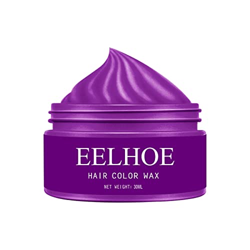 Xiahium Temporary Hair Wax Pomade Disposable Washable Hair Color Wax Natural Hairstyle Cream Hair Coloring Dye Wax