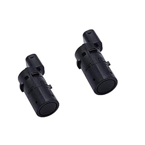 TAKPART 2 x PDC parkeersensor parkeerhulp voor E39 E60 E61 E63 E46 E65 X5 E53 Z4 66206989069 (zwart)