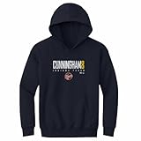 500 LEVEL Sophie Cunningham Indiana Fever Youth Hoodie Sweatshirt - Sophie Cunningham Indiana Fever Elite WHT (Navy, Large)