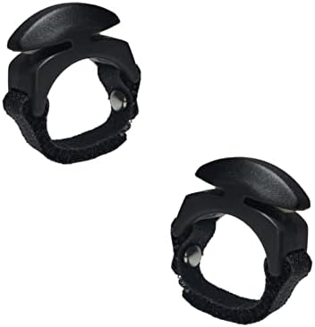 LINE CUTTERZ 2-Pack Rust-Free Patented Ceramic Blade Ring Quick Fishing Line Cutter - Black