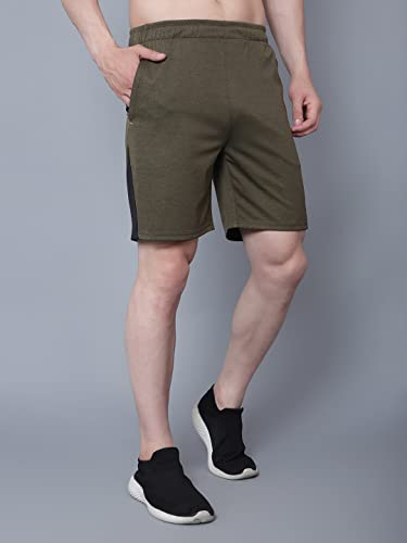 Image of John Ally Mens Gym Shorts Built with Durable Both Sider Zipper Pocket and Moisture Wicking Fabric for Workout, Yoga, Running and Lounge wear.