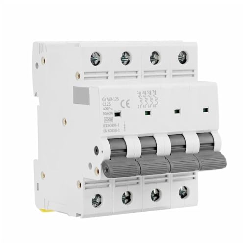 Disjoncteur électrique 4 pôles AC évite les surcharges réseau 400V 6KA 4P courbe C