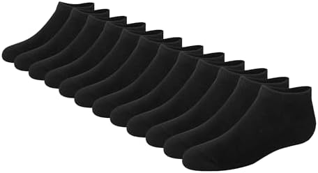 Hanes Boy's 12-Pack No Show Socks Casual Sock (pack of 12)