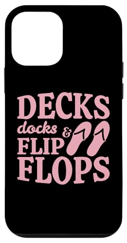 Ya en manzanajugosa.com: Carcasa para iPhone 12 mini Decks Docks Chanclas Verano Navegación Vacaciones Viajes Playa