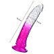 SXOVO 18,5cm Realistische Dildos Natur Dildos mit Starke Saugnapf Gradient Transparent Kleiner Dildo Sexspielzeug für Männer Frauen Paare Anfänger
