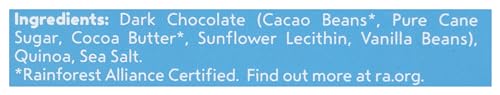 UNDERCOVER SNACKS CHOCOLATE CO Dark Chocolate & Sea Salt Quinoa Crisps (Only 1 piece that weighs 3 oz)