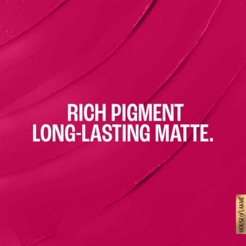 Image of Lakme Forever Matte Lipstick, Waterproof, Non Drying, Creamy Matte Bullet Lipstick Made With French Rose Oil Extracts, Pink Petal, 4.5g