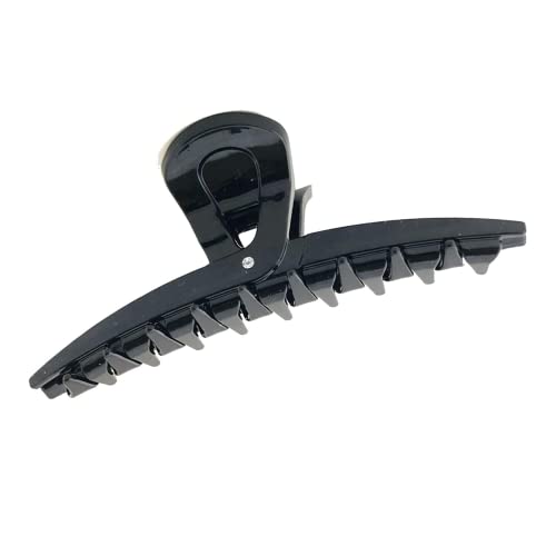 Pinza Parcelona French Pinch negra con muelle cubierta y diseño de garra de cristal para mujer miniatura 1