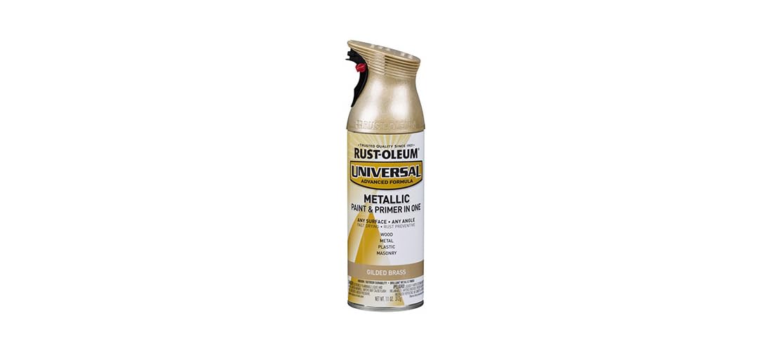Rust-Oleum Universal All Surface Metallic Spray Paint, Gilded Brass