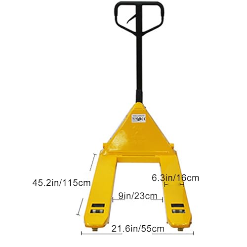 Martinetto idraulico manuale per pallet - Pompa in acciaio fuso AC, ideale per magazzini, carrelli elevatori e movimentazione dei materiali, durevole e affidabile per carichi pesanti