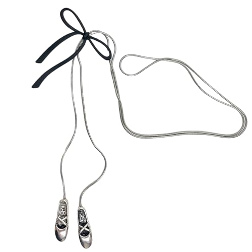 Chaîne de cou ras du cou ajustable pour femme avec son pendentif chaussure de ballet