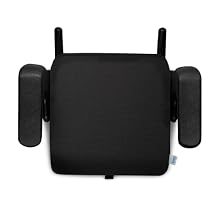 Clek Olli Backless Booster Seat with Extra Padding, Comfort Cube Construction, Quick-Release Strap, Rigid Latch System, and Flame Retardant-Free, Railroad