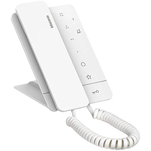 Audio House Station Class 100 A16M, Interior with Handset for 2-Wire Door Intercom Systems with Door Function / Switch Switch, 3 Sensor Buttons, 4 Freely Configured Buttons and 16 Melody Calling Tones Cover