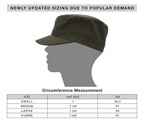 Image of KB-Ethos Cadet Army Cap Basic Everyday Military Style Hat (Now with STASH Pocket Version Available)