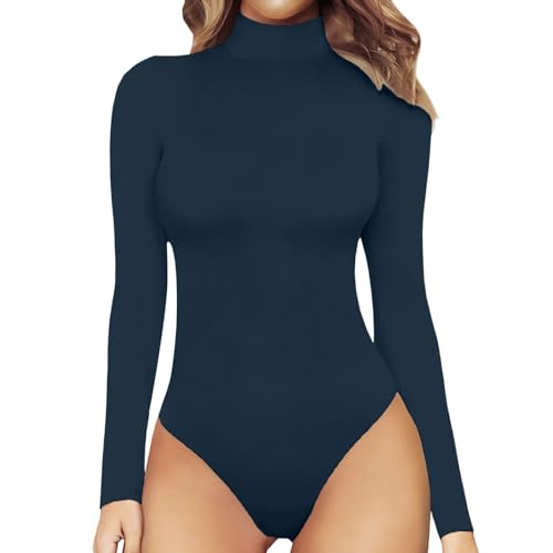 Vhersily Thermo-Body für Damen, langärmelig, Winter, mit rundem...
