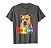 Love is Love Jouet pour chien Pitbull arc-en-ciel T-Shirt
