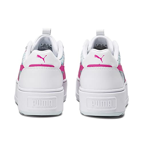 Image of PUMA Kids Girls Karmen Rebelle Platform Lace Up Sneakers Shoes Casual - White