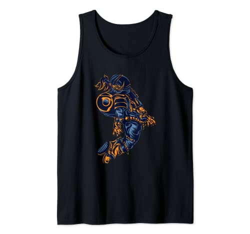 Camiseta Sin Mangas Valkiria - Estampado Guerrera Vikinga En Negro Y Dorado, 100% Algodón (o Mezcla)