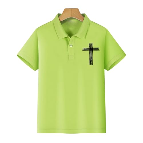 Girls School Uniforms Polo Shirts Kids Button Down Collar Short Sleeve Golf Shirt Teen Cross Embroidery Clothes3