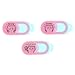 SOLUSTRE 3Pcs Webcam Abdeckung Rutsche Nettes Schwein Muster Smartphone Webcam Aufkleber Kamera Blocker Schützen Privatsphäre Laptop Kamera Abdeckung für Telefon Tablet Laptop Rosa