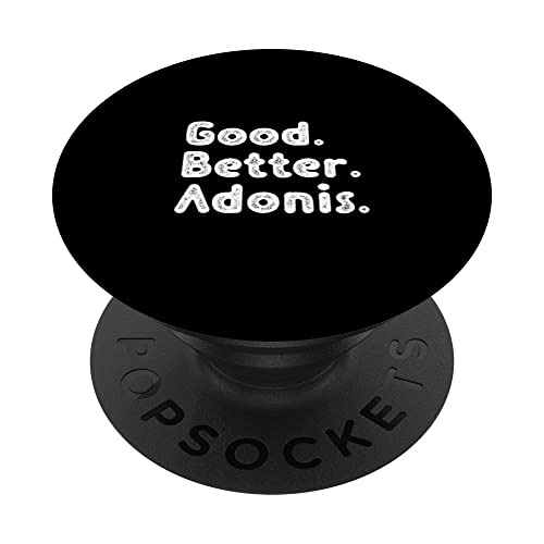 Good better Adonis PopSockets Swappable PopGrip, Black