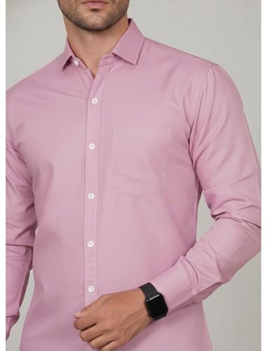 Image of Diverse Men's Solid Formal Shirt | Premium Poly Cotton Full Sleeve Regular Fit Shirt for Men | Stylish Office, Business & Casual