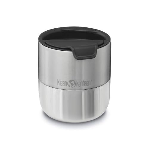 Klean Kanteen Rise Flip Lid - Premium, One-Handed Tumbler & Cup Replacement Lid - BPA-Free - Black, Small, 78 mm