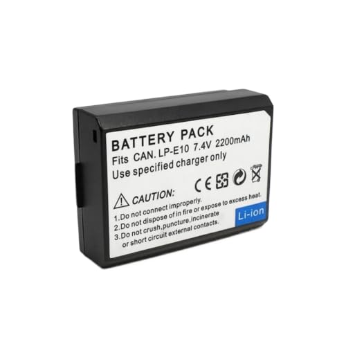 Batería LP-E10 para EOS 1200D soluciona fallos de energía con este pack de 2 2