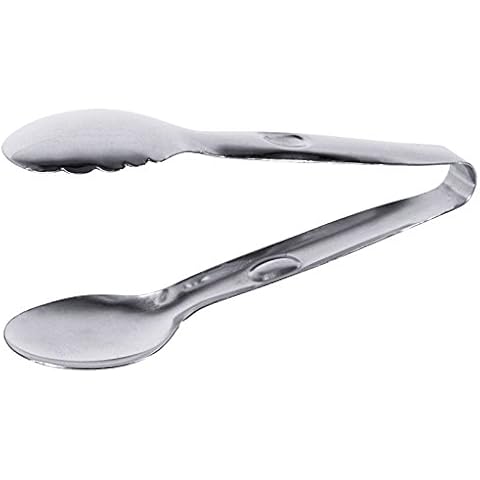 Salatzange aus Edelstahl, seidenmatt gebürstet, schwere Qualität / Länge: 22 cm | ERK Cover